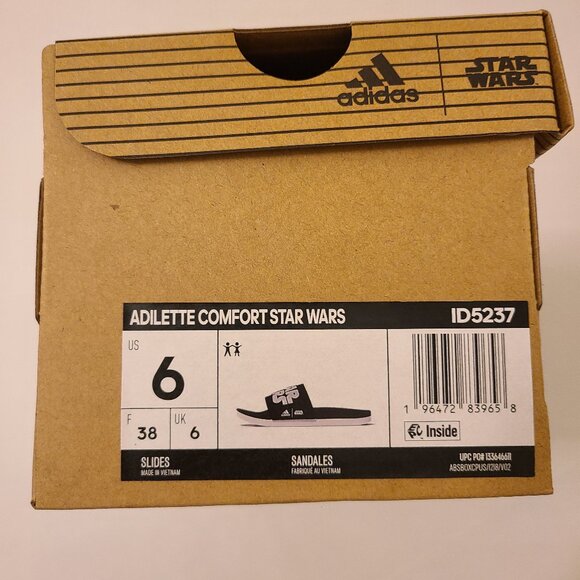 Star Wars Adilette Comfort Slides Kids - 6Y - Picture 8 of 10